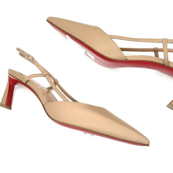 Christian Louboutin CONDOROLINE 55 Slingback Strap Pumps Sandals Heel Shoes - Picture 14 of 15